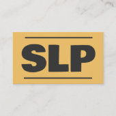 SLP Speech Patholoog Visitekaartje (Voorkant)