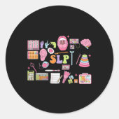 Slp Speech Therapy Speech Language Pathologist App Ronde Sticker (Voorkant)