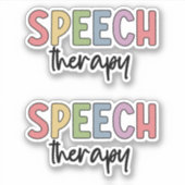 SLP Speech Therapy Speech Pathology Student Sticker (Voorkant)