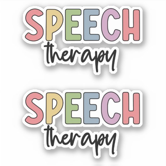 SLP Speech Therapy Speech Pathology Student Sticker (Voorkant)