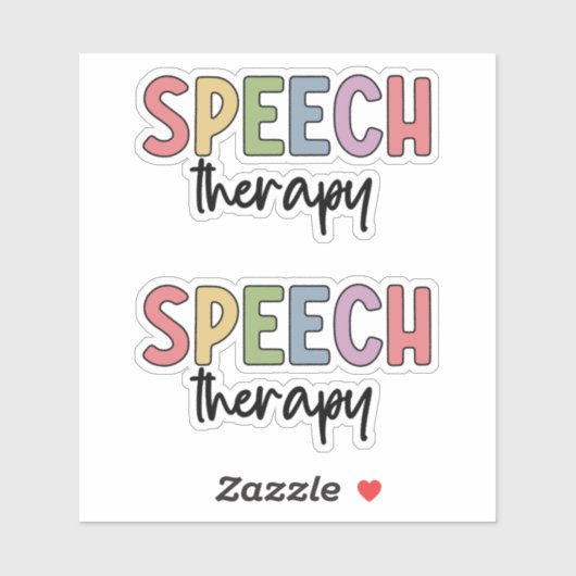 SLP Speech Therapy Speech Pathology Student Sticker (Vel)