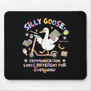 SLP Speechie Gekke Goose communicatie ziet er ande Muismat