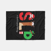 Slp Spraak Taalpatholoog Kerst Slp Kerstman Fleece Deken (Voorkant (Horizontaal))