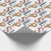 SLP Spraaktaal Patholoog Retro Patroon Cadeaupapier (Hoek)