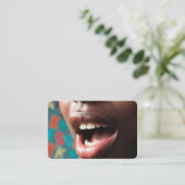 SLP-spraaktaal scanbaar Visitekaartje (Staand voorkant)