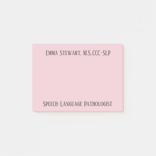 SLP (Spraaktaalpatholoog) post it notes (Voorkant)