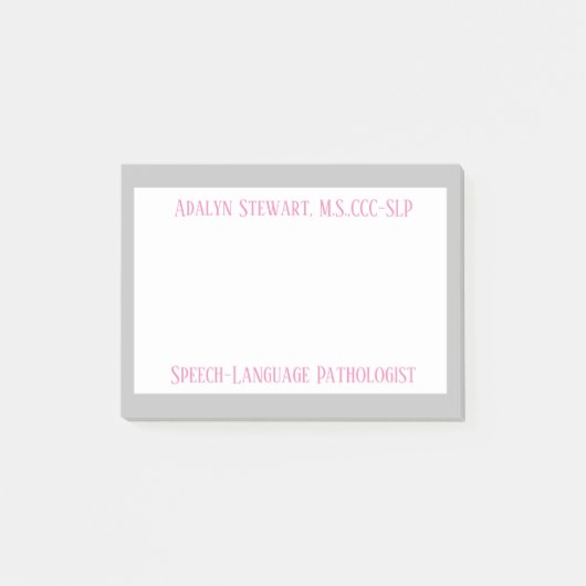 SLP (Spraaktaalpatholoog) post it notes (Voorkant)