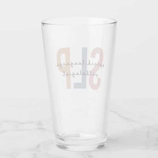 SLP-spraaktaalpatholoog Retro Glas (Achterkant)