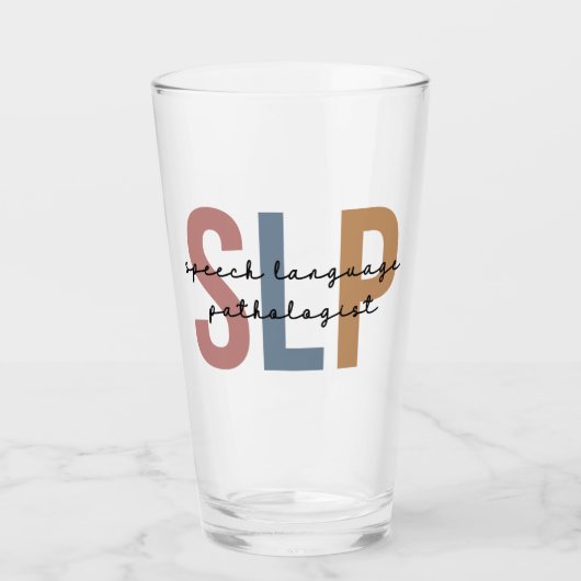 SLP-spraaktaalpatholoog Retro Glas (Voorkant)