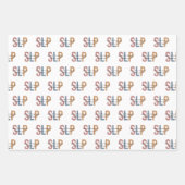 SLP-spraaktaalpatholoog Retro Inpakpapier Vel (Voorkant 3)