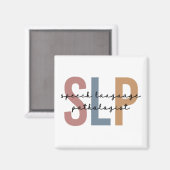 SLP-spraaktaalpatholoog Retro Magneet (Voorkant / Achterkant)