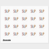 SLP-spraaktaalpatholoog Retro Ronde Sticker (Vel)