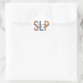SLP-spraaktaalpatholoog Retro Ronde Sticker (Tas)
