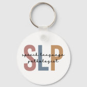 SLP-spraaktaalpatholoog Retro Sleutelhanger (Voorkant)