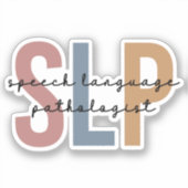 SLP-spraaktaalpatholoog Retro Sticker (Voorkant)