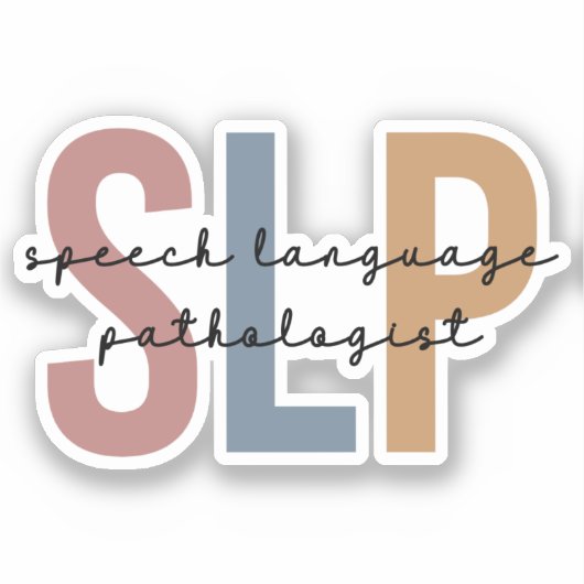 SLP-spraaktaalpatholoog Retro Sticker (Voorkant)