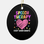 SLP-taalpatholoog en spraaktherapie Keramisch Ornament (Links)