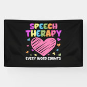 SLP-taalpatholoog en spraaktherapie Spandoek (Horizontaal)