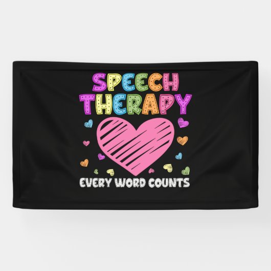 SLP-taalpatholoog en spraaktherapie Spandoek (Horizontaal)