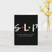 Slp Teacher Shirts Speech Language Pathologist Gif Kaart (Gele Bloem)