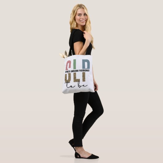 SLP to be -Future Speech language Pathologist gift Tote Bag (Op model)