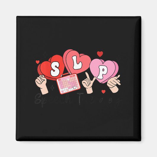 Slp Valentine's Day Speech Language Pathologist St Magneet (Voorkant)