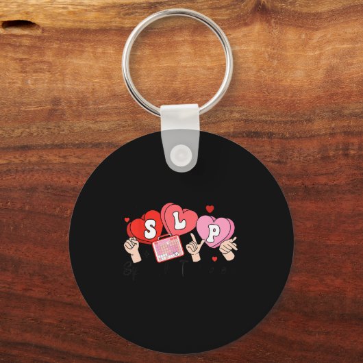 Slp Valentine's Day Speech Language Pathologist St Sleutelhanger (Voorkant)
