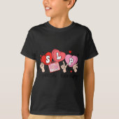 Slp Valentine's Day Speech Language Pathologist St T-shirt (Voorkant)