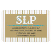 SLP Visitekaartje magneet (Horizontaal)