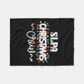 Slpa Christmas Crew Speech Pathology Istant Xma  Fleece Deken (Voorkant (Horizontaal))