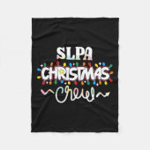 Slpa Christmas Crew Speech Pathology Istant Xma  Fleece Deken (Voorkant)