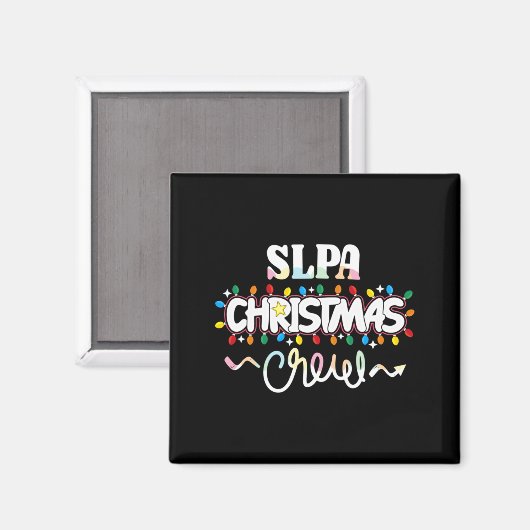 Slpa Christmas Crew Speech Pathology Istant Xma  Magneet (Voorkant / Achterkant)
