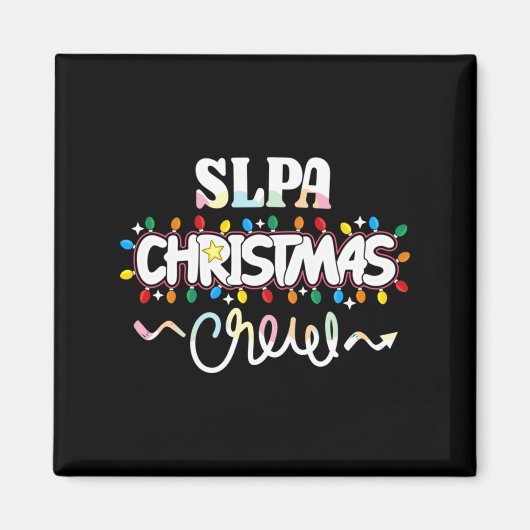 Slpa Christmas Crew Speech Pathology Istant Xma  Magneet (Voorkant)