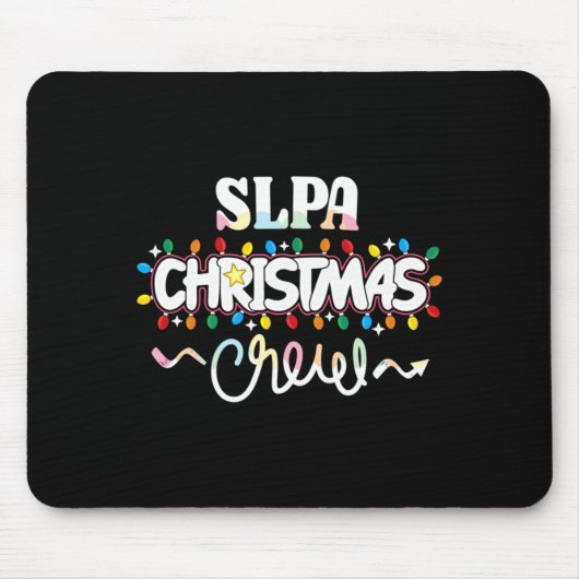 Slpa Christmas Crew Speech Pathology Istant Xma  Muismat (Voorkant)