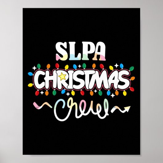 Slpa Christmas Crew Speech Pathology Istant Xma  Poster (Voorkant)