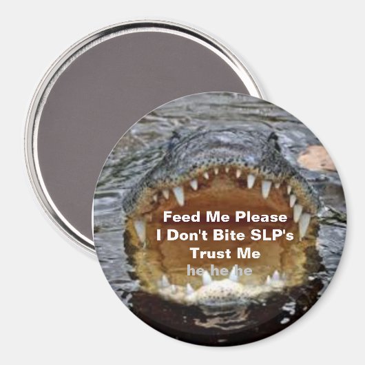 SLP's Alligators bijten me niet Magneet (Voorkant / Achterkant)