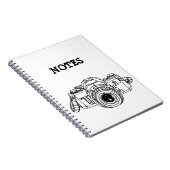  SLR-T-shirt van 35 mm Notitieboek (Rechterzijde)