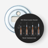 SLS Space Launch System Button Flesopener (Voorkant)