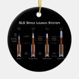 SLS Space Launch System Keramisch Ornament