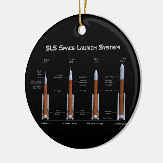 SLS Space Launch System Keramisch Ornament (Links)