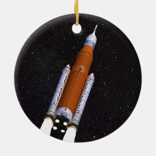 SLS Space Launch System Keramisch Ornament (Achterkant)