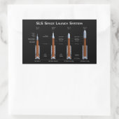 SLS Space Launch System Rechthoekige Sticker (Tas)