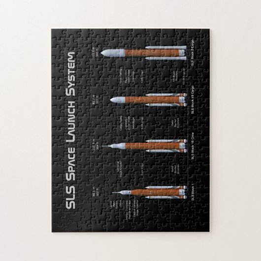 SLS Space Launch System Rockets Legpuzzel (Verticaal)