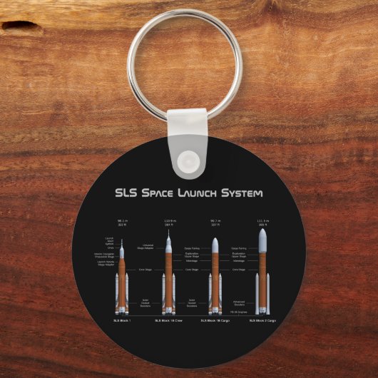 SLS Space Launch System Sleutelhanger (Voorkant)