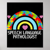SLT Speech Language Patholoog Speech Therapy Poster (Voorkant)