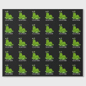 Slug Funny Sluggish Slug Pun Dark BG Cadeaupapier (Vlak)