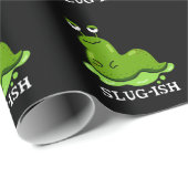 Slug Funny Sluggish Slug Pun Dark BG Cadeaupapier (Rol Hoek)