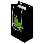 Slug Funny Sluggish Slug Pun Dark BG Klein Cadeauzakje (Voorkant Gekanteld)