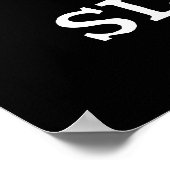 Slug Funny Sluggish Slug Pun Dark BG Poster (Hoek)