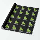Slug-ker voor Puns Funny Slug Pun Dark BG Cadeaupapier (Uitgerold)